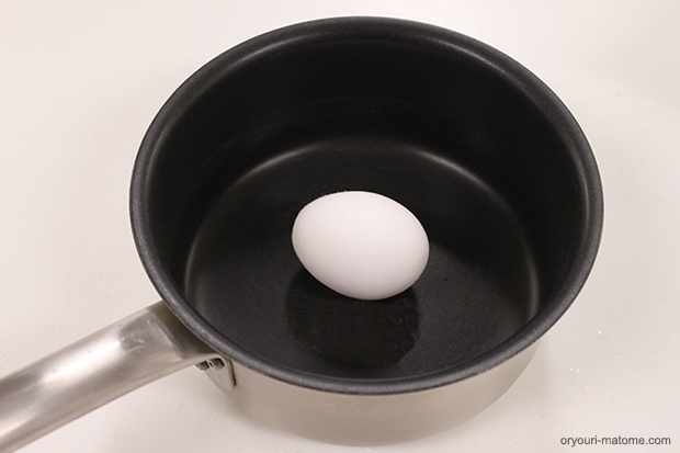 ゆで卵を茹でた鍋