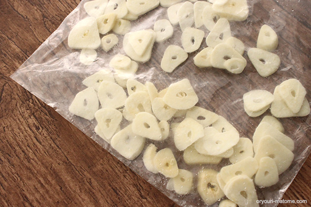 生のまま冷凍保存